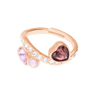 1 - Stroili woman ring 1668613 metal with stones Violet collection