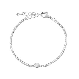 1 - Stroili women's tennis bracelet 1658247 steel Romatic Shine collection