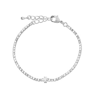 1 - Stroili women's tennis bracelet 1658254 steel Romatic Shine collection