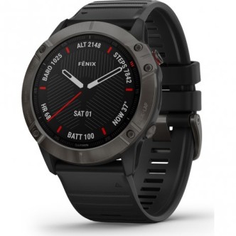 1 - Orologio Smartwatch uomo Garmin 010-02157-11 Fenix 6 Sapphire Pro Solar Edition