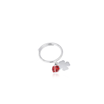 1 - Anello coccinella Mabina donna 523032 Argento 925