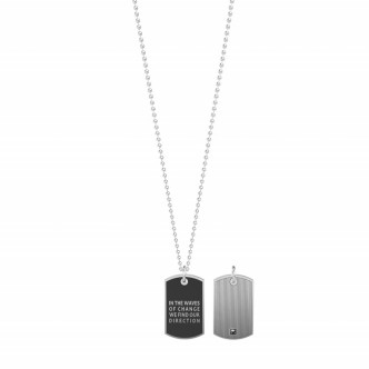 1 - Kidult men's necklace 751185 316L steel Philosophy collection