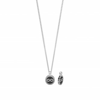 1 - Kidult infinite necklace man 751190 316L steel Symbols collection