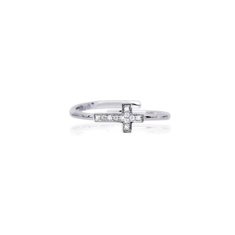 1 - Mabina woman cross ring 523108 925 silver