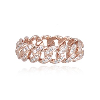 1 - Mabina woman's groumette ring 523135-15 Silver 925