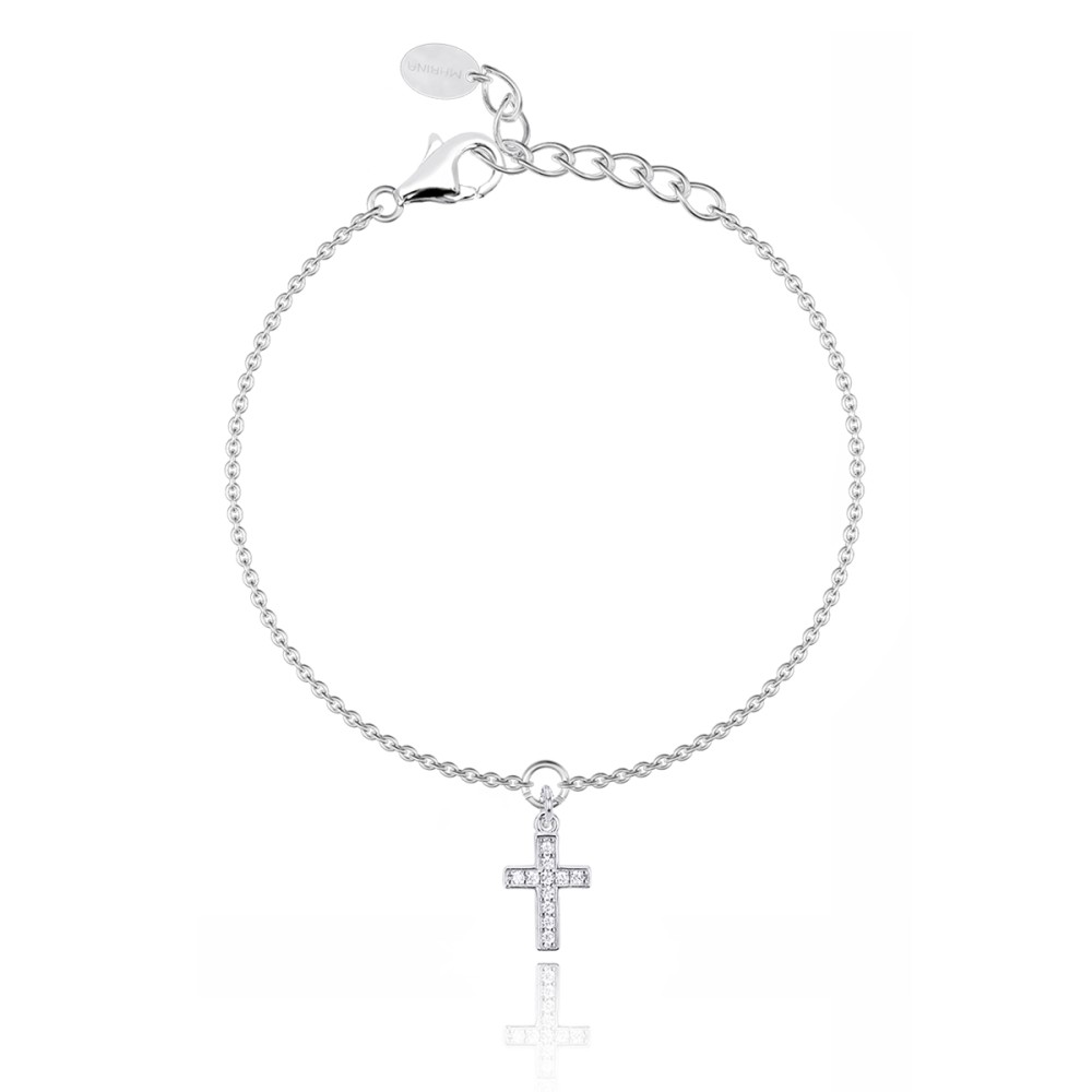 1 - Mabina women's cross bracelet 533310 925 silver