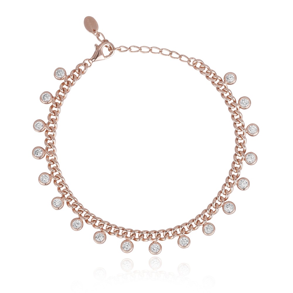 1 - Groumette bracelet with light points Mabina woman 533360 Silver 925