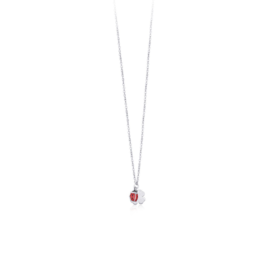 1 - Mabina ladybug woman necklace 553044 925 silver