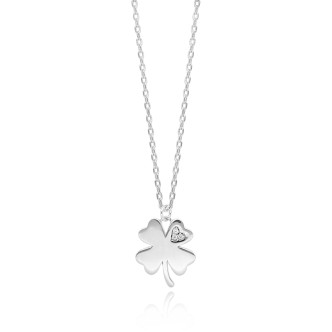 1 - Collana quadrifoglio Mabina donna 553372 Argento 925