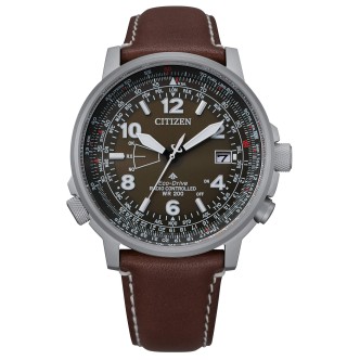 1 - Citizen CB0240-29X radio controlled steel watch Pilot collection