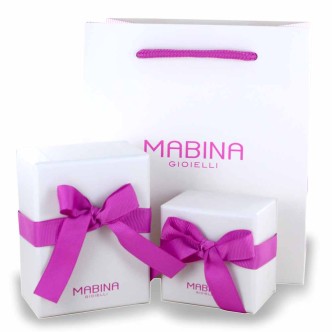 1 - Mabina women's hoop earrings with zircons 563328 Silver 925