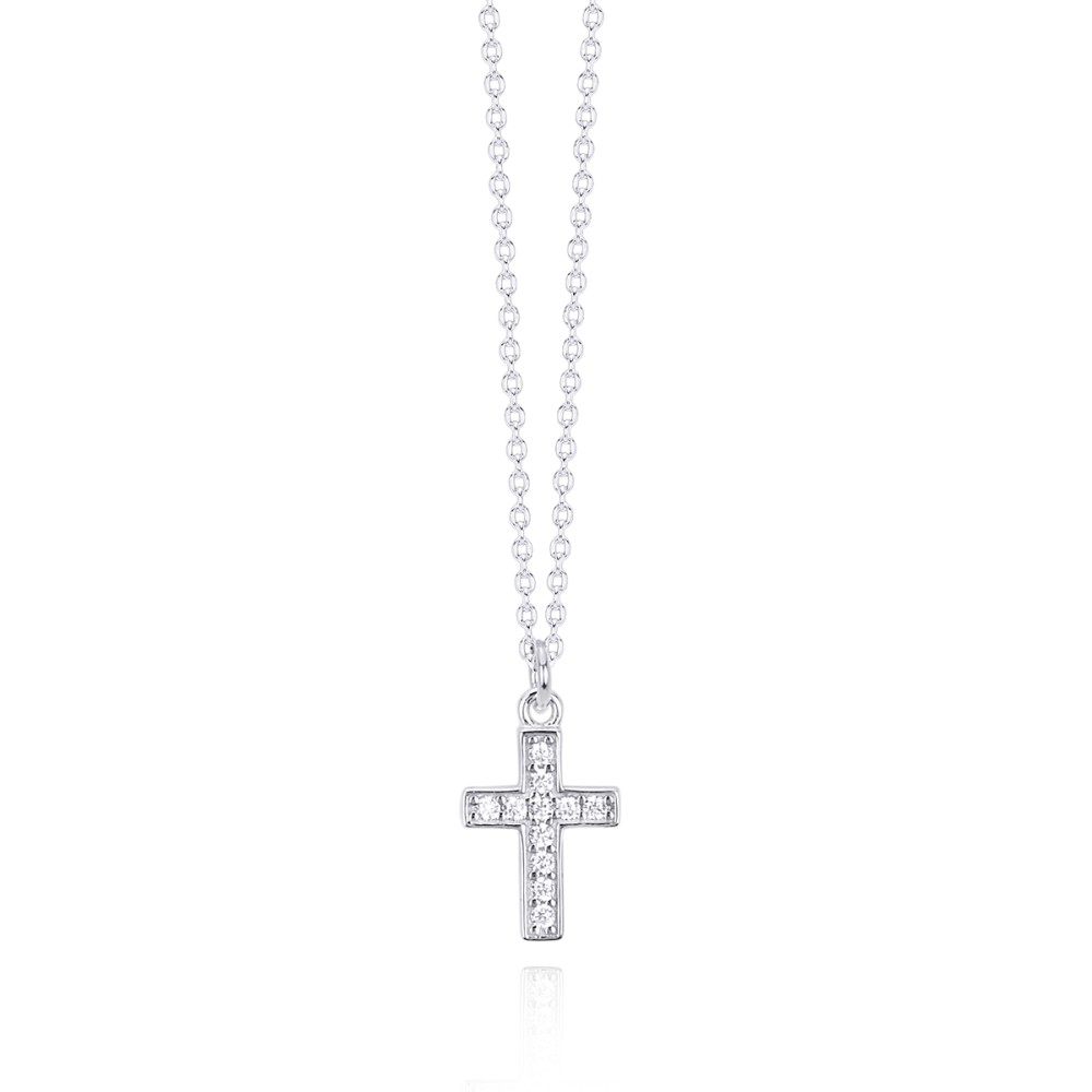 1 - Mabina woman cross necklace 553294 925 silver