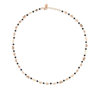 1 - Collana donna Rues des Milles GR-MISP NERO Argento 925 collezione "I sogni son Desideri"