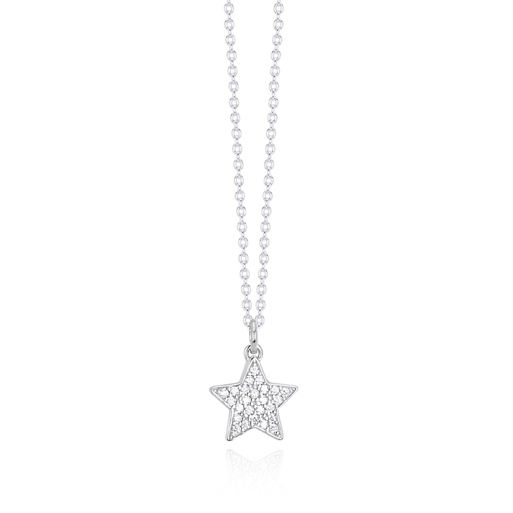 1 - Collana Stella Mabina donna 553295 Argento 925 con zirconi