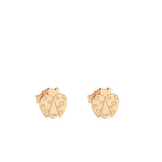 1 - Ladybug lobe earrings Rue Des Mille OR-LOB COC 925 silver "Dreams are desires" collection