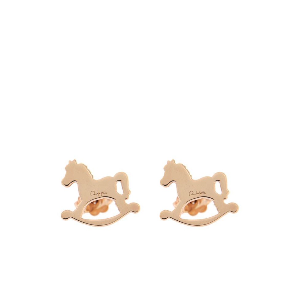 1 - Rue Des Mille horse lobe earrings OR-LOB CAV 925 silver "Dreams are desires" collection