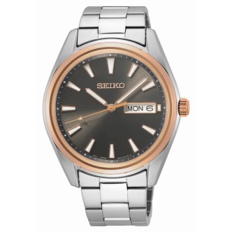 1 - Seiko men's time only watch SUR344P1 steel Classic