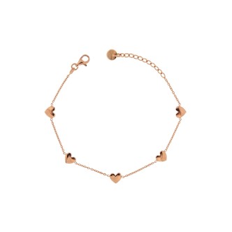 1 - Bracciale cuore Rues des Mille donna BR-CAT 5CUO Argento 925 collezione Golden Fall