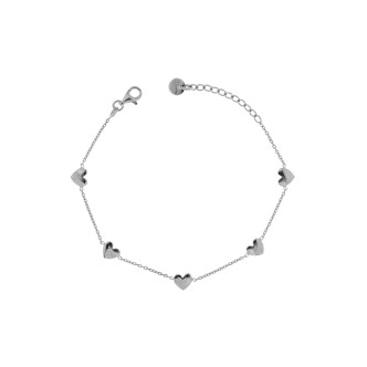 1 - Rues des Mille heart bracelet woman BR-CAT 5CUO RH 925 Silver Golden Fall collection