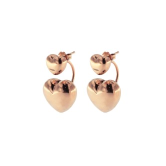 1 - Rues des Mille women's hearts earrings OR-EF 04 CUO 925 Silver Golden Fall collection