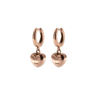 1 - Orecchini cuori Rues des Mille donna OR-EF 02 CUO  Argento 925 collezione Golden Fall