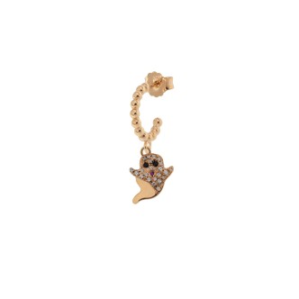 1 - Phantom earring with zircons Rue des Mille ORZ-007 FANT 925 silver, Stardust collection