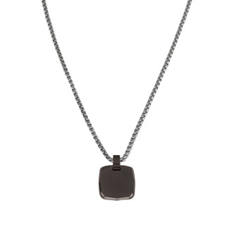 1 - Breil B Seal TJ2953 steel IP Gun man necklace with tag