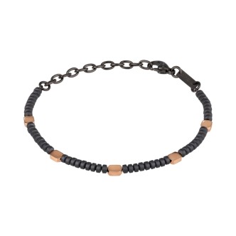 1 - Bracciale uomo Breil ematite Blend TJ2962 acciaio IP Rosè