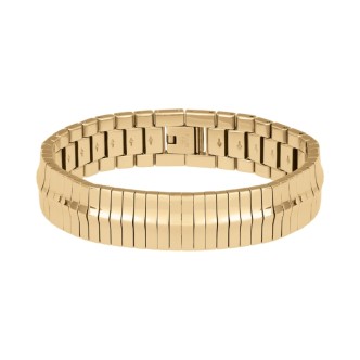 1 - Bracciale donna Breil Sinuous TJ2943 acciaio IP Gold