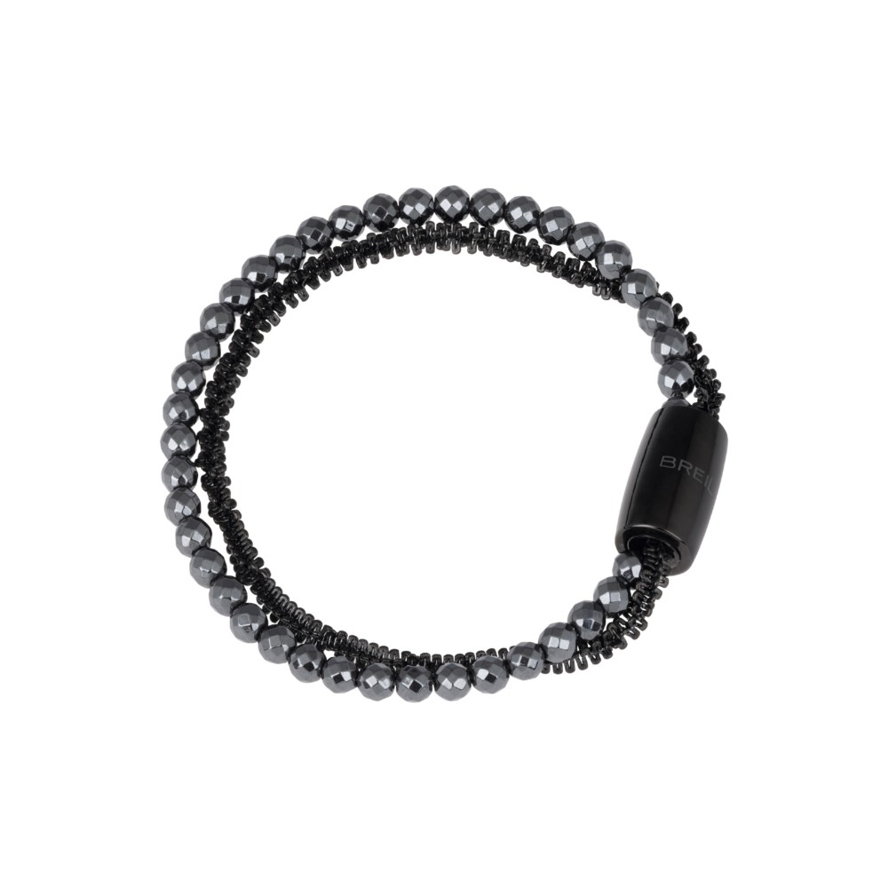 1 - Bracciale donna Breil Magnetica System Small Stardust con ematite TJ2938 acciaio IP Black