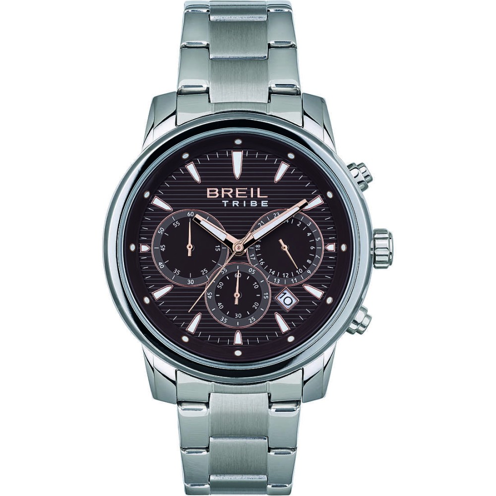 1 - Breil Tribe men's chronograph watch EW0512 steel Caliber collection