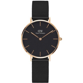 1 - Orologio Daniel wellington Solo Tempo unisex Analogico cinturino Maglia Milano modello Classic Petite Ashfield DW00100201