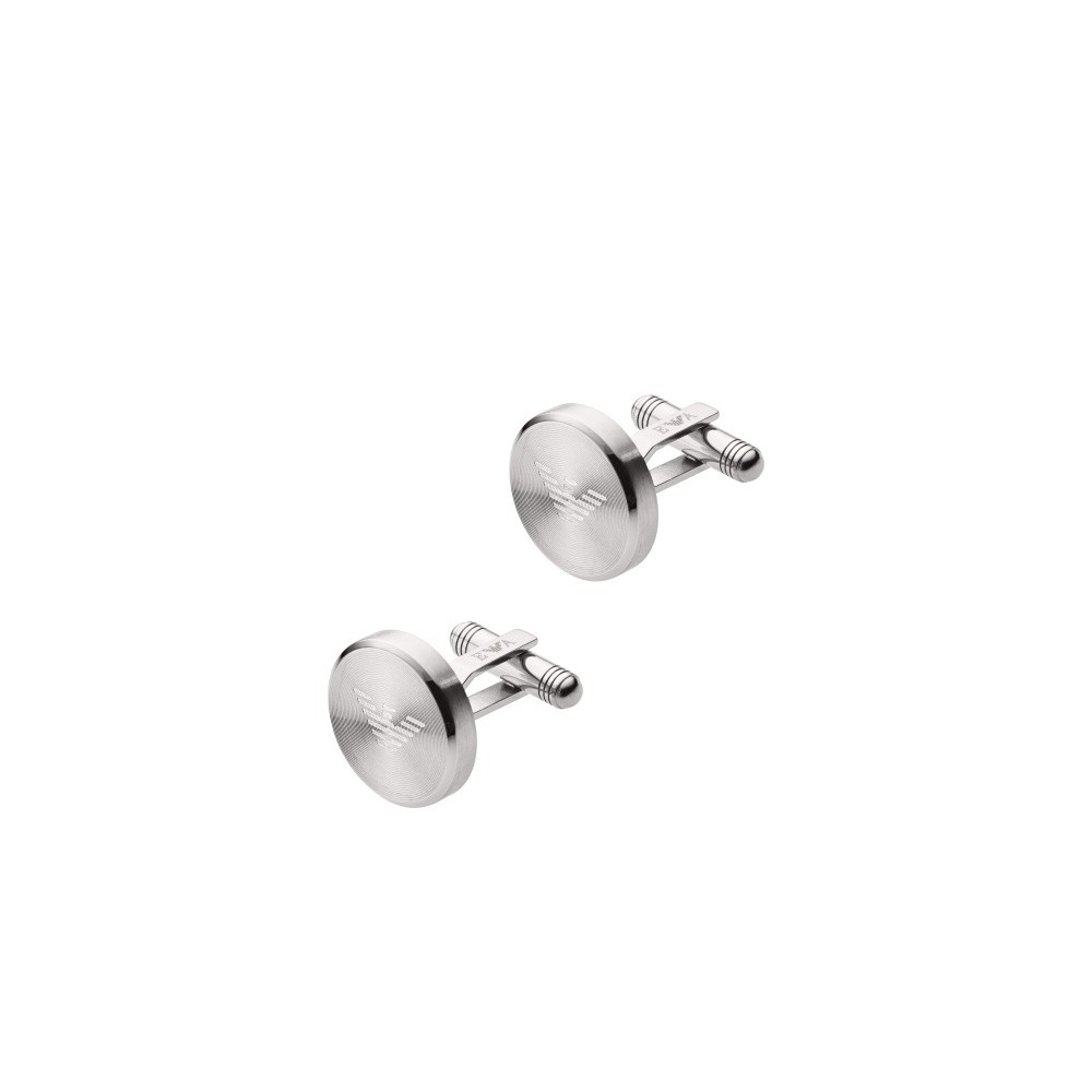 1 - Cufflinks man Emporio Armani EGS2481040 steel Essential collection