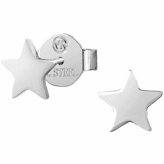 1 - Nomination star earrings 028104/007 steel Stardust collection