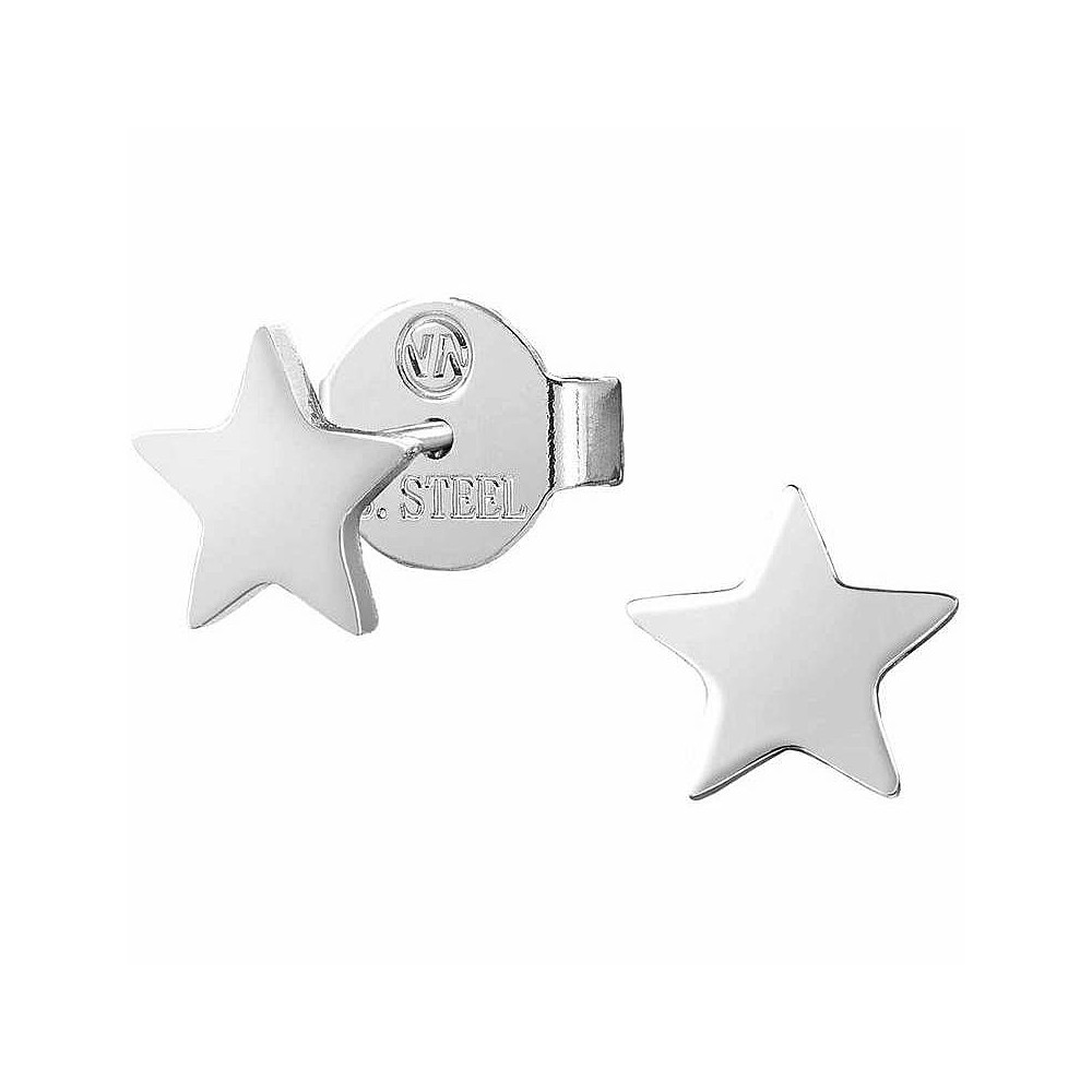 1 - Nomination star earrings 028104/007 steel Stardust collection