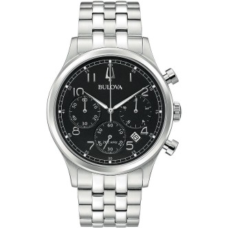 1 - Bulova 96B357 Steel Precisionist Chronograph men's watch