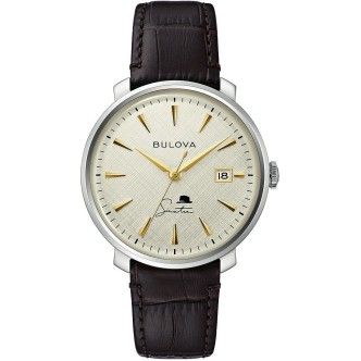 1 - Orologio Frank Sinatra Bulova solo tempo meccanico 96B359 acciaio cinturino in pelle