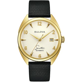 1 - Orologio Frank Sinatra Bulova solo tempo meccanico 97B196 acciaio placcato Oro