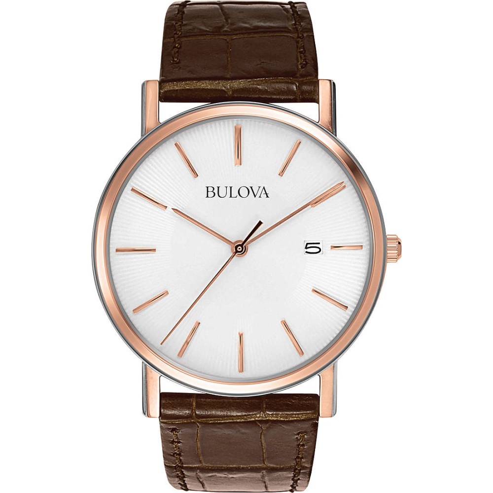 1 - Orologio Bulova solo tempo uomo 98H51 acciaio Oro Rosa collezione Duetti