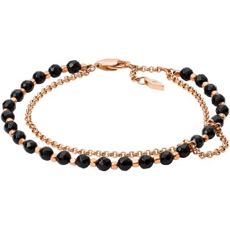 1 - Fossil woman bracelet JA7009791 brass rose gold Fashion collection