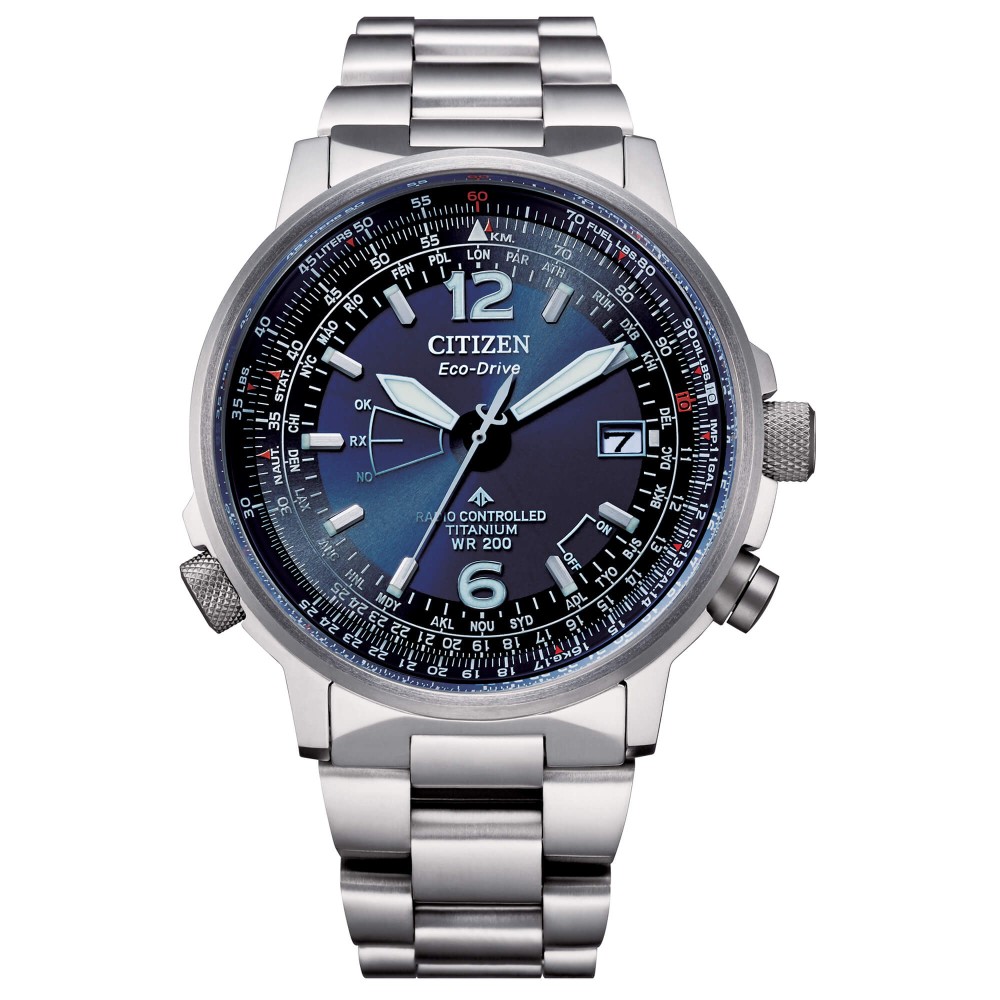 1 - Citizen men's radio controlled watch Pilot Super Titanium CB0230-81L