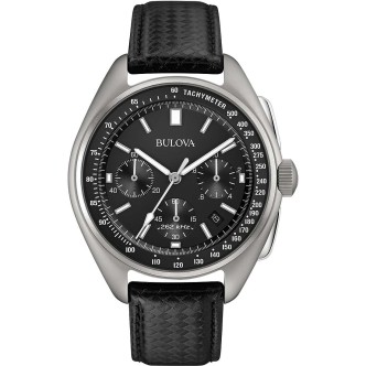 1 - Chronograph Moon Watch Bulova man 96B251. Watch with steel case with a diameter of 45 mm and a thickness of 13.4 mm