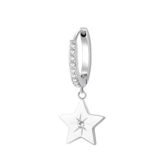 1 - Chakra BHKE016 star earring in 316L steel with crystals