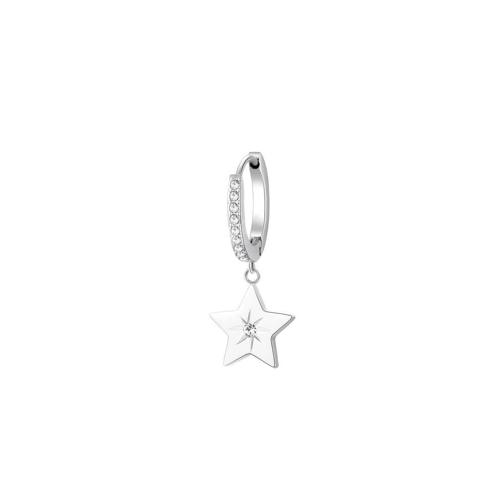 1 - Chakra BHKE016 star earring in 316L steel with crystals