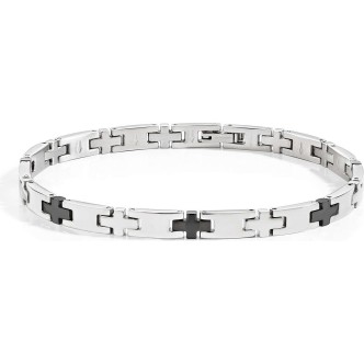 1 - Basic Sector men's bracelet steel black PVD SZS08