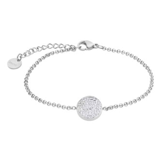 1 - Stroili women's bracelet 1670579 steel with rhinestones Lady Phantasia collection