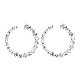 1 - Symphonia Brosway BYM73 steel woman earrings with crystals