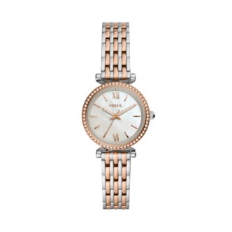 1 - Fossil women's watch only time ES4649 steel Carlie Mini collection