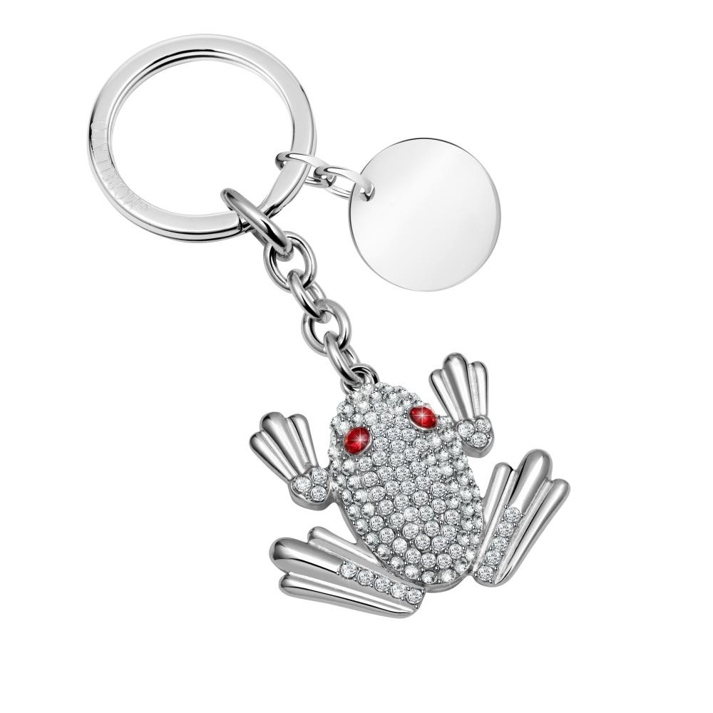 1 - Morellato SD0392 steel frog keychain with zircons Magic collection