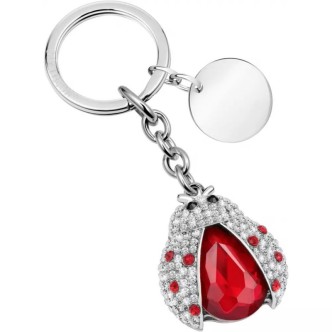 1 - Morellato MAGIC SD0394 ladybug ladybug keychain in steel with crystals